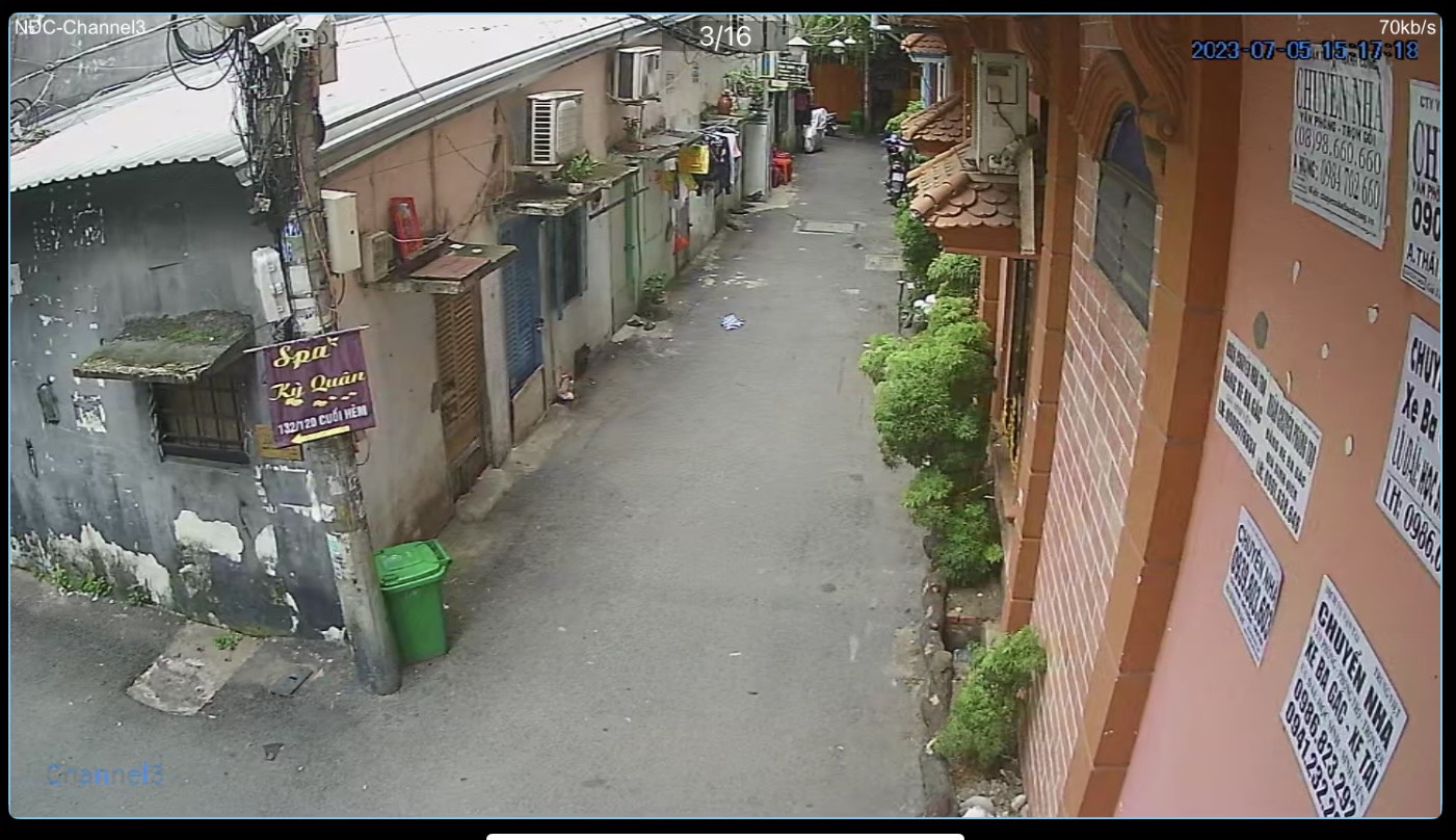 Hình Camera thực tế của bộ Bộ Camera Shop Thời Trang sử dụng mã DS-2CE76D0T-LMFS