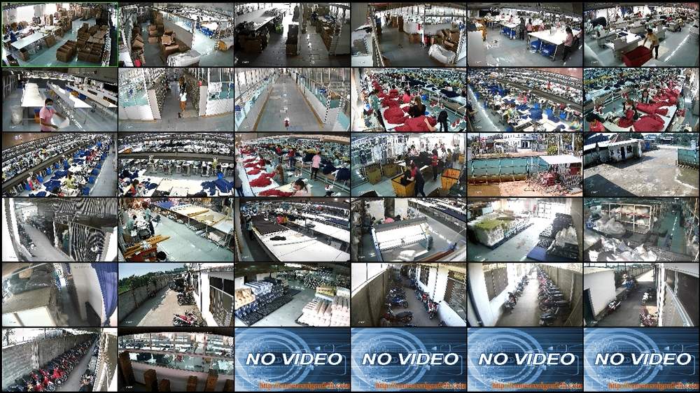 hệ thống 32 camera giám sát cho công ty sản xuất may mặc samwo