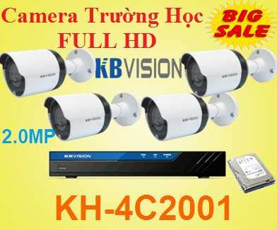 Lắp camera Trường Học FULL HD , Lắp camera Trường Học , camera trường học , camera giá rẻ , KH-4C2001 , 4C2001