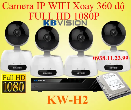 Lắp đặt camera tân phú Lắp Camera Ip Wifi Xoay 360 Độ Full Hd