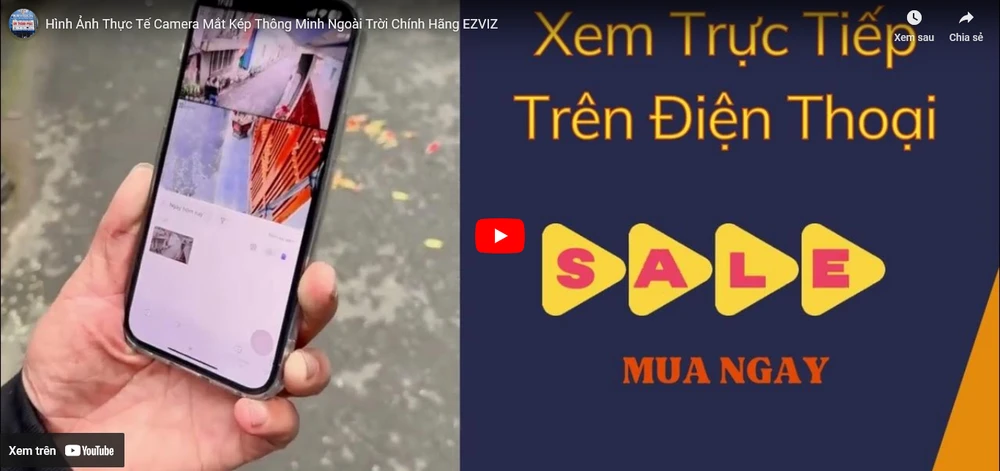 ✅ H9C (3MP+3MP) IP Wifi Camera Giám Sát Công Nghệ Mới