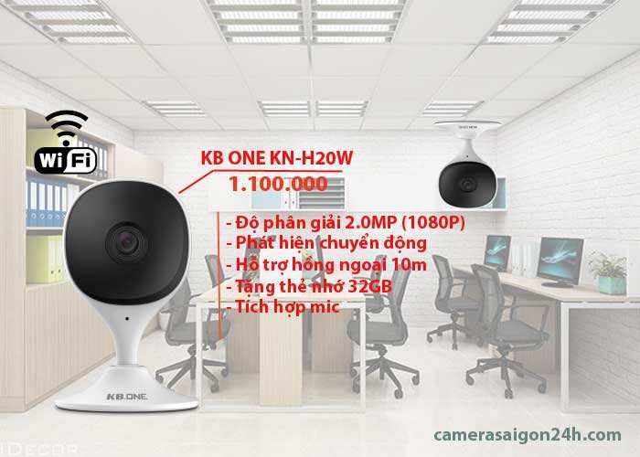 Camera wifi chính hãng KN-H20W hình ảnh sắc nét tại công ty An Thành Phát