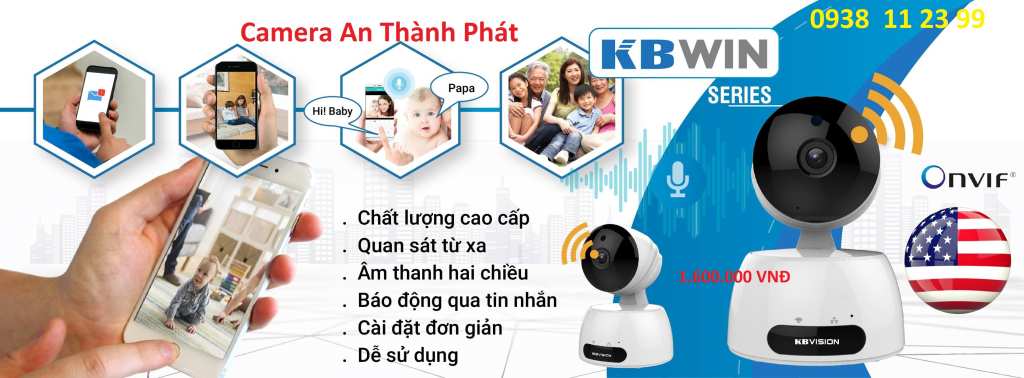 lắp camera wifi giá rẻ kbvision cho gia đình văn phòng