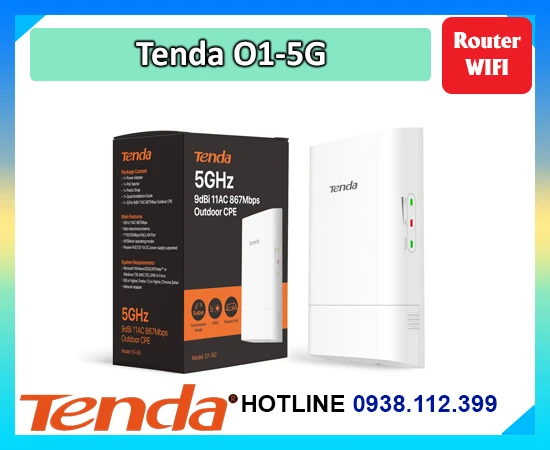 thông số Tenda O1-5G,Tenda O1-5G Giá Hấp Dẫn,Thông số TendaO1-5G, thiết bị phát wifi ngoài trời Tenda O1-5G, Tenda O1-5G giá rẻ, Tenda O1-5G 5G