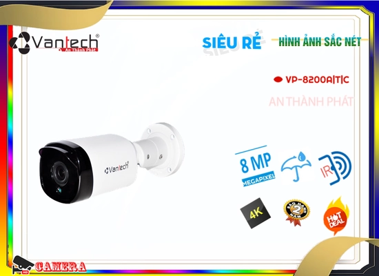 Lắp đặt camera Camera VP-8200A|T|C VanTech Giá rẻ