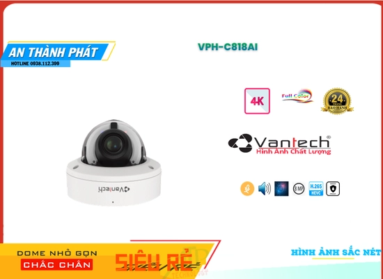 Lắp đặt camera VPH-C818AI Camera VanTech Chi phí phù hợp