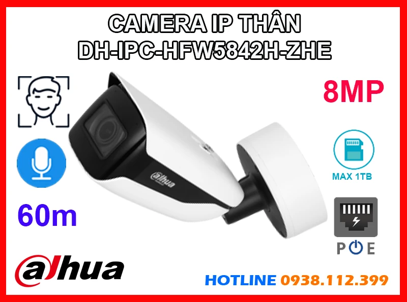 Lắp đặt camera DH-IPC-HFW5842H-ZHE Camera Đếm Người (8MP)