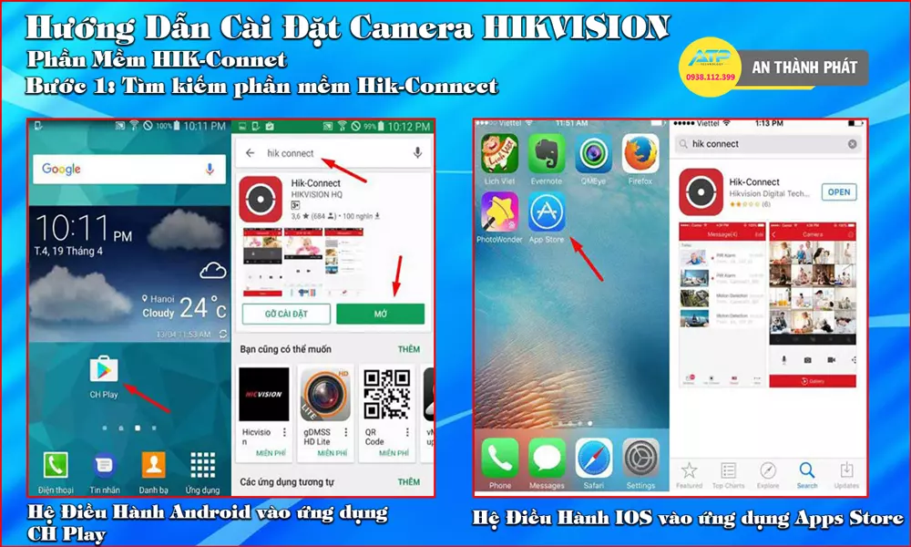 Hướng Dẫn Cài Đặt Xem Camera Hikvision Cho Điện Thoại