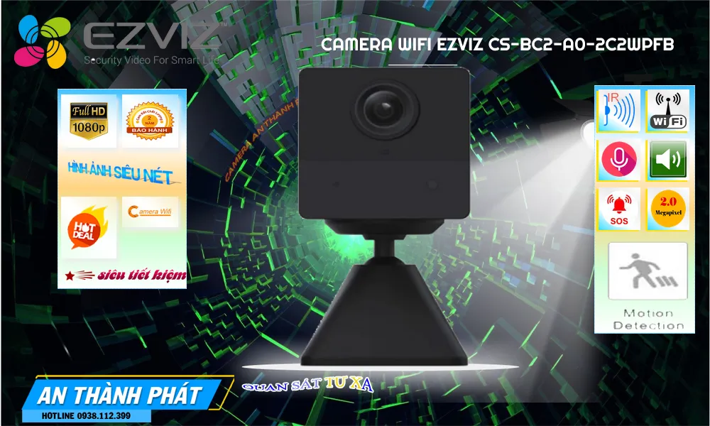Điểm nổi bật camera Ezviz CS-BC2-A0-2C2WPFB