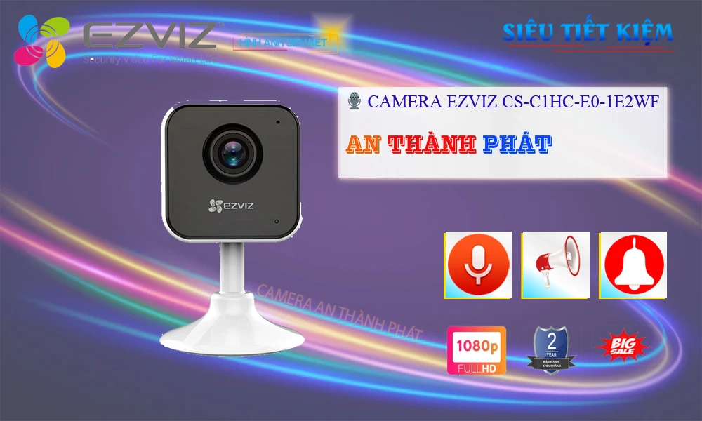 Camera Wifi Ezviz CS-C1HC-E0-1E2WF Camera Wifi Ezviz CS-C1HC-E0-1E2WF
