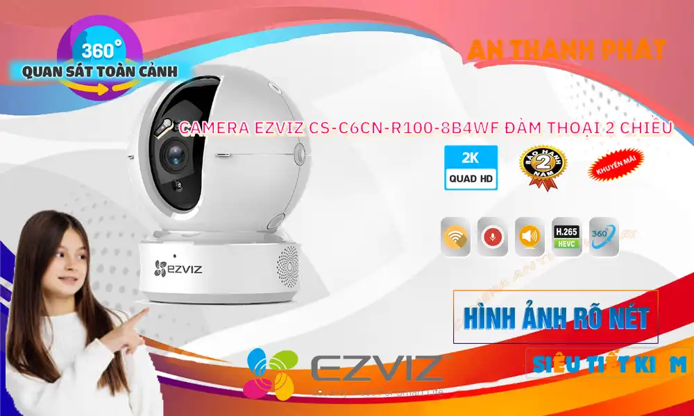 CS-C6CN-R100-8B4WF Wifi Ezviz Với giá cạnh tranh CS-C6CN-R100-8B4WF Wifi Ezviz Với giá cạnh tranh