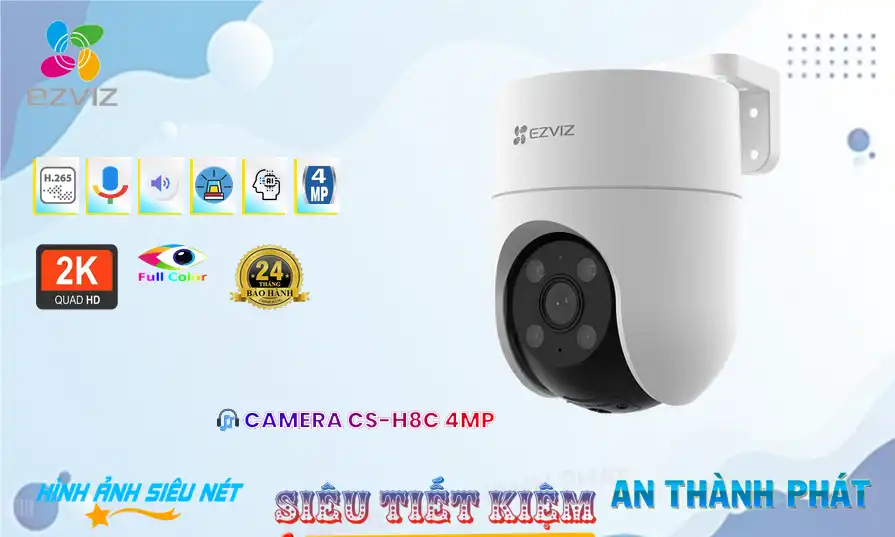 ۞  Camera CS-H8C 2K+ 4MP Thiết kế Đẹp