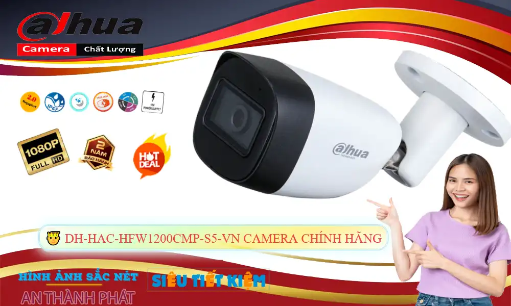 ❂ DH-HAC-HFW1200CMP-S5-VN Camera Với giá cạnh tranh Dahua ❂ DH-HAC-HFW1200CMP-S5-VN Camera Với giá cạnh tranh Dahua