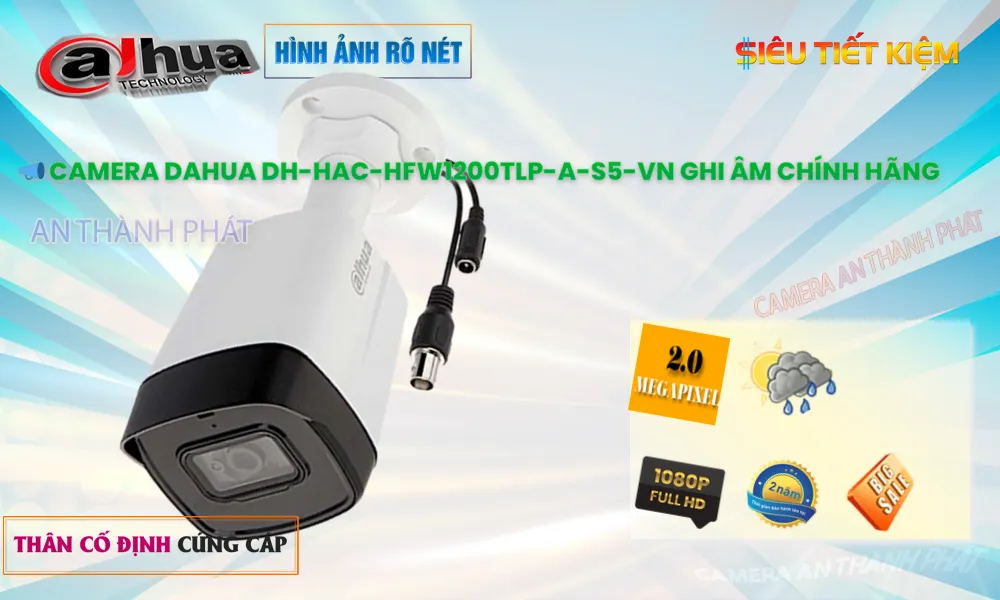 DH-HAC-HFW1200TLP-A-S5-VN Dahua Thiết kế Đẹp DH-HAC-HFW1200TLP-A-S5-VN Dahua Thiết kế Đẹp