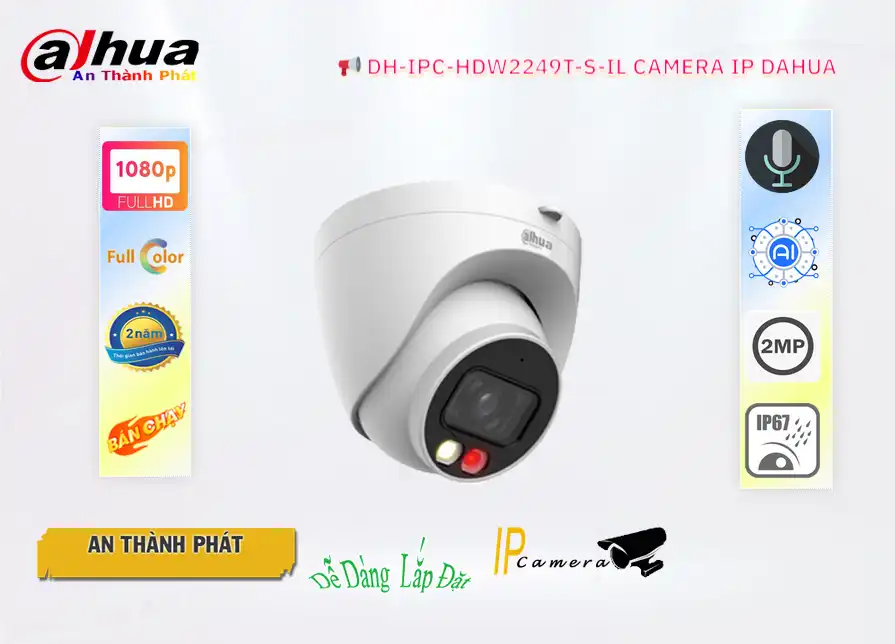 Camera DH-IPC-HDW2249T-S-IL Dahua Camera DH-IPC-HDW2249T-S-IL Dahua