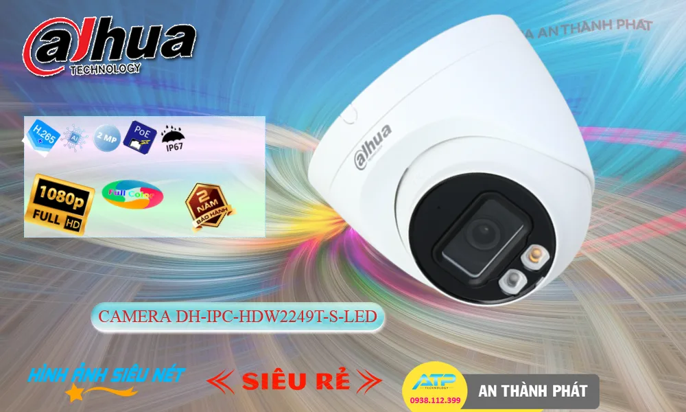 Camera Dahua DH-IPC-HDW2249T-S-LED