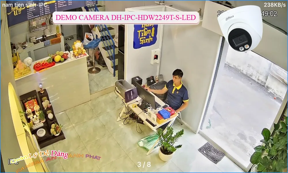 Camera DH-IPC-HDW2249T-S-LED Dahua Với giá cạnh tranh Camera DH-IPC-HDW2249T-S-LED Dahua Với giá cạnh tranh