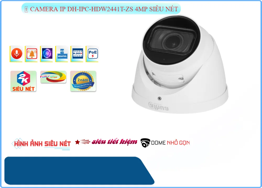 Camera Dahua DH-IPC-HDW2441T-ZS 4MP, camera quan sát DH-IPC-HDW2441T-ZS, lắp đặt camera DH-IPC-HDW2441T-ZS, camera giám sát DH-IPC-HDW2441T-ZS, camera ghi âm DH-IPC-HDW2441T-ZS
