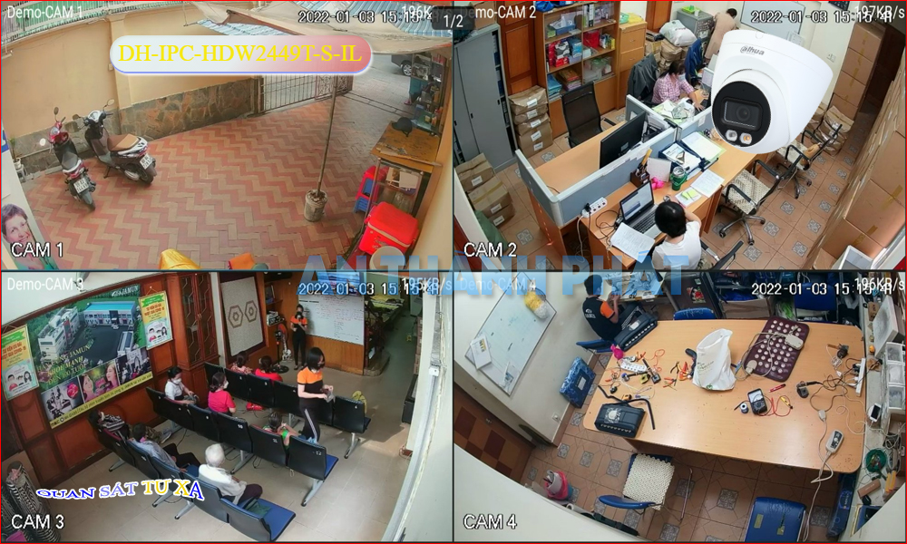 Hinh ảnh camera thưc tế camera dahua chuyên dụng cho kho xưởng