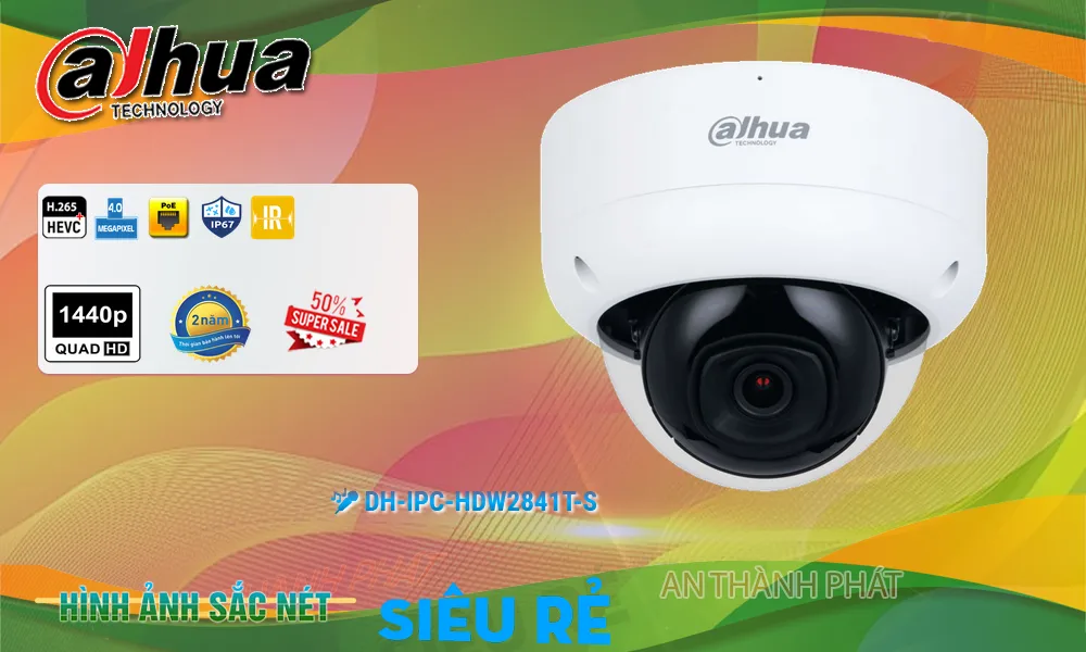 Camera Dahua DH-IPC-HDW2841T-S