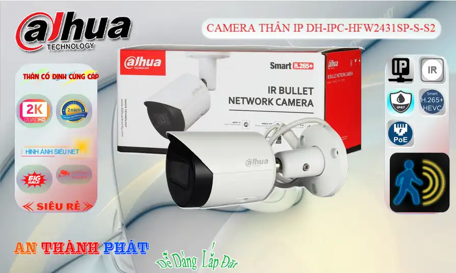 DH-IPC-HFW2431SP-S-S2 Camera Dahua