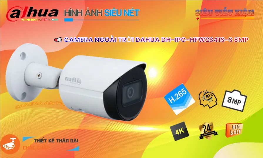 DH-IPC-HFW2841S-S Camera Chất Lượng Dahua DH-IPC-HFW2841S-S Camera Chất Lượng Dahua