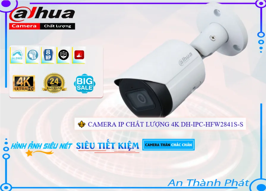 DH-IPC-HFW2841S-S Camera Chất Lượng Dahua DH-IPC-HFW2841S-S Camera Chất Lượng Dahua