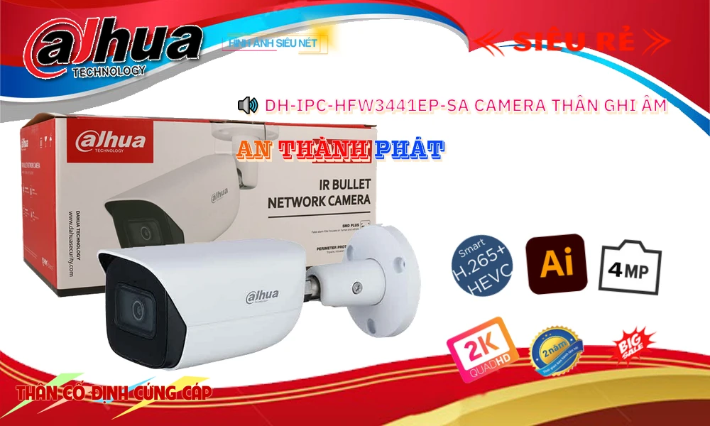 Camera Dahua DH-IPC-HFW3441EP-SA Camera Dahua DH-IPC-HFW3441EP-SA