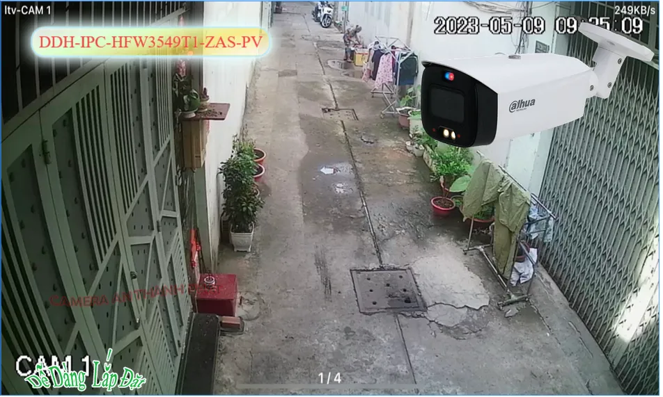 Camera Dahua DH-IPC-HFW3549T1-ZAS-PV