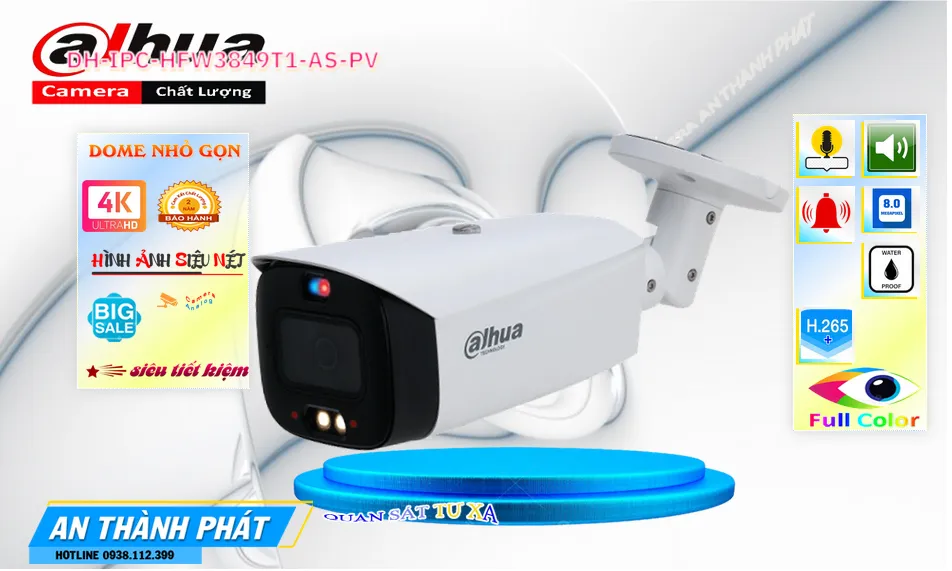 Camera Dahua DH-IPC-HFW3849T1-AS-PV Camera Dahua DH-IPC-HFW3849T1-AS-PV