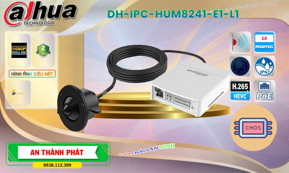 Điểm nổi bật camera ip DH-IPC-HUM8241-E1-L1
