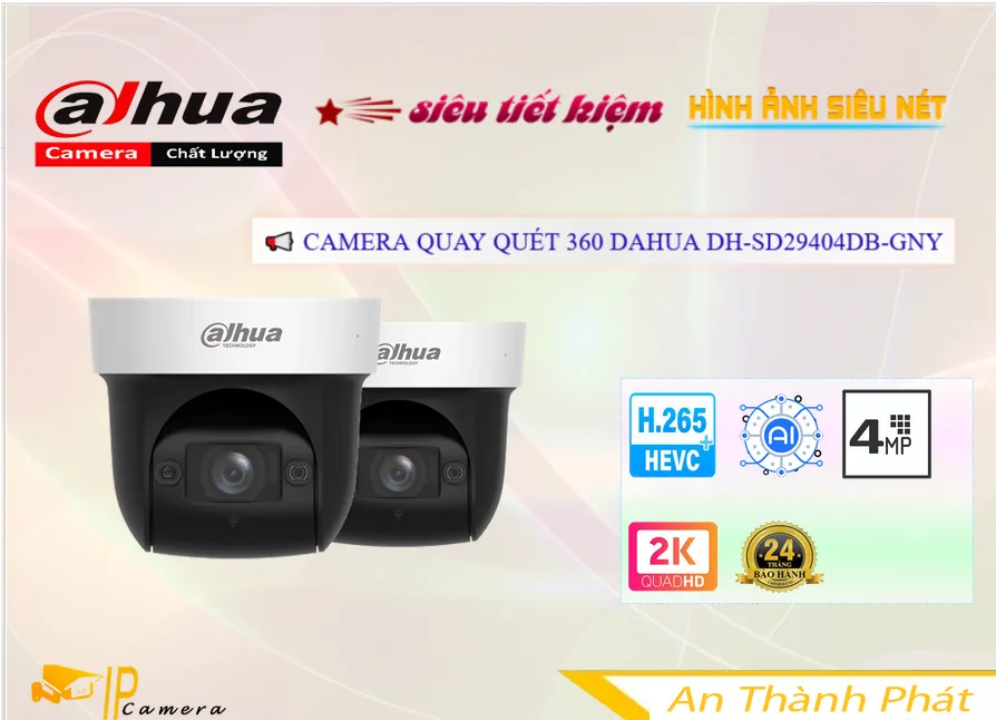 ✲ Camera Cấp Nguồ Qua Dây Mạng Chức năng chuyên dụng chế độ riêng tư khanh vùng khi xâm nhập DH-SD29404DB-GNY Dahua ✲ Camera Cấp Nguồ Qua Dây Mạng Chức năng chuyên dụng chế độ riêng tư khanh vùng khi xâm nhập DH-SD29404DB-GNY Dahua