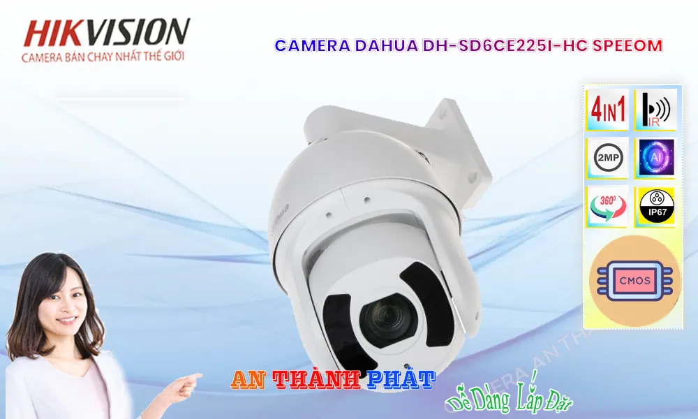 Camera Dahua Giá rẻ DH-SD6CE225I-HC Camera Dahua Giá rẻ DH-SD6CE225I-HC