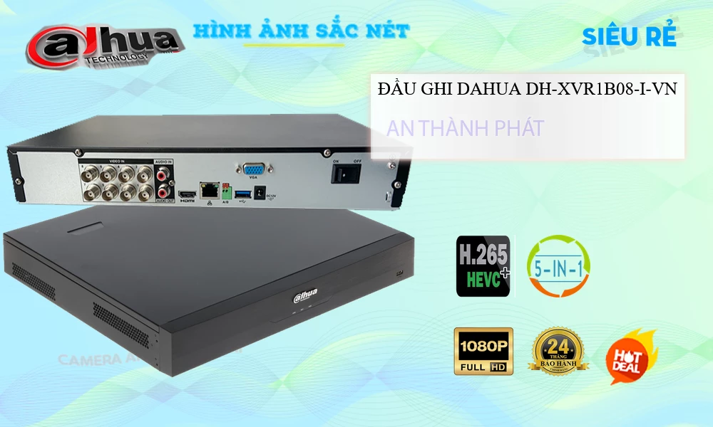 KBvision DH-XVR1B08-I-VN Sắc Nét KBvision DH-XVR1B08-I-VN Sắc Nét