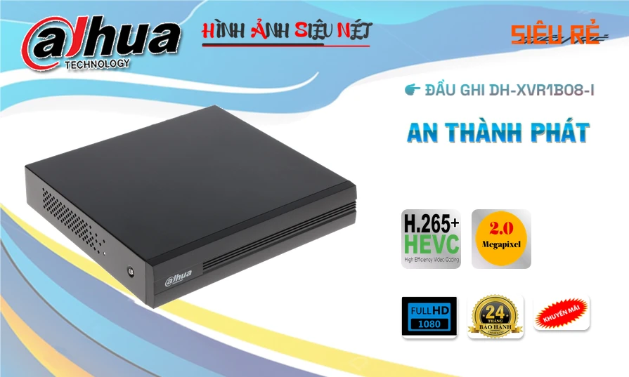 Đầu Thu KTS Dahua DH-XVR1B08-I Giá rẻ Đầu Thu KTS Dahua DH-XVR1B08-I Giá rẻ