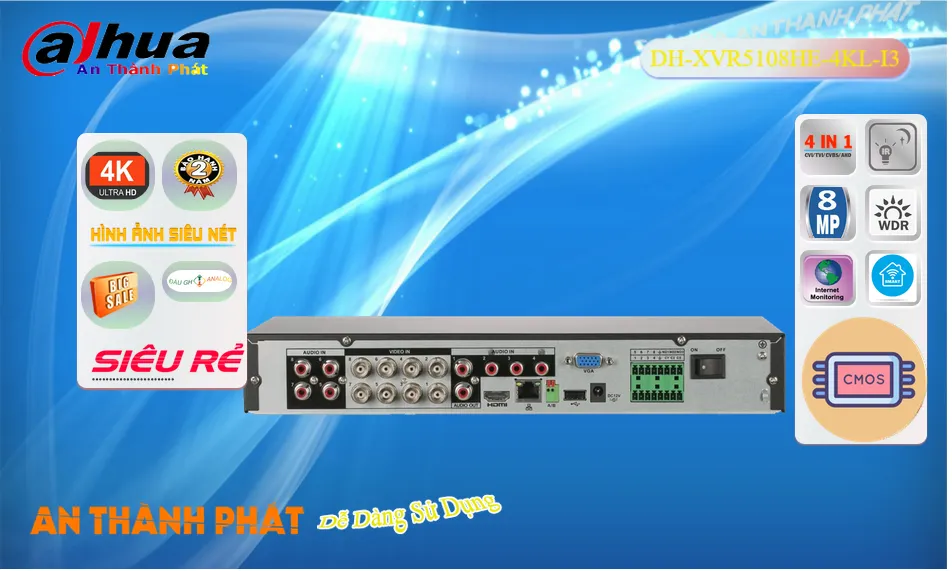 Đầu Ghi Dahua DH-XVR5108HE-4KL-I3