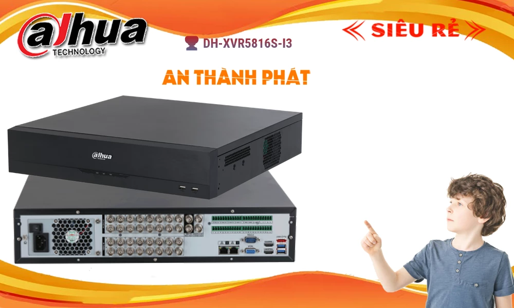 DH-XVR5816S-I3 Đầu Thu Dahua DH-XVR5816S-I3 Đầu Thu Dahua