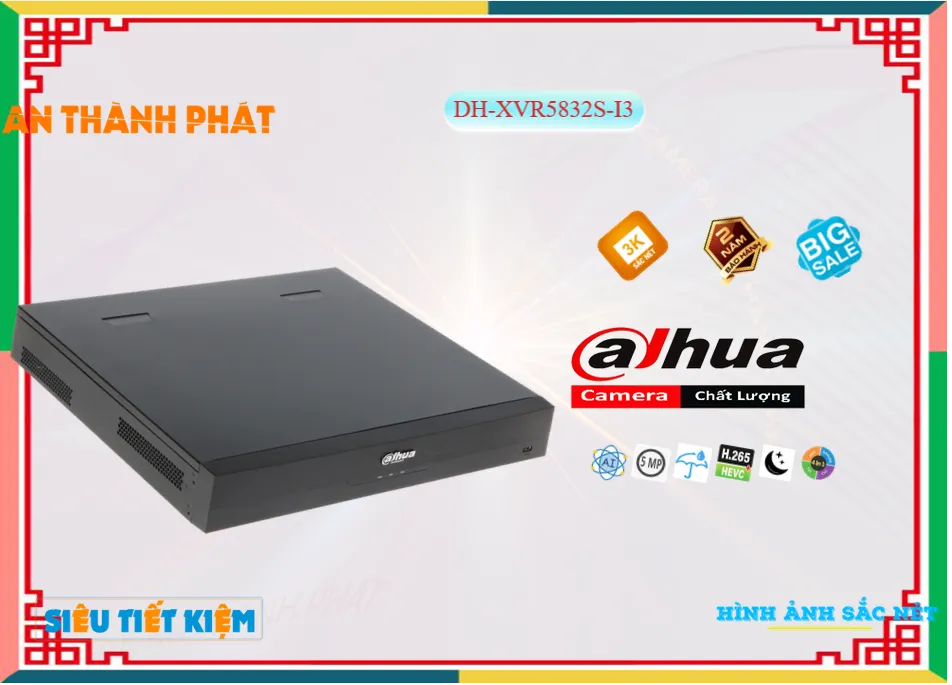Đầu ghi Dahua DH-XVR5832S-I3 Đầu ghi Dahua DH-XVR5832S-I3