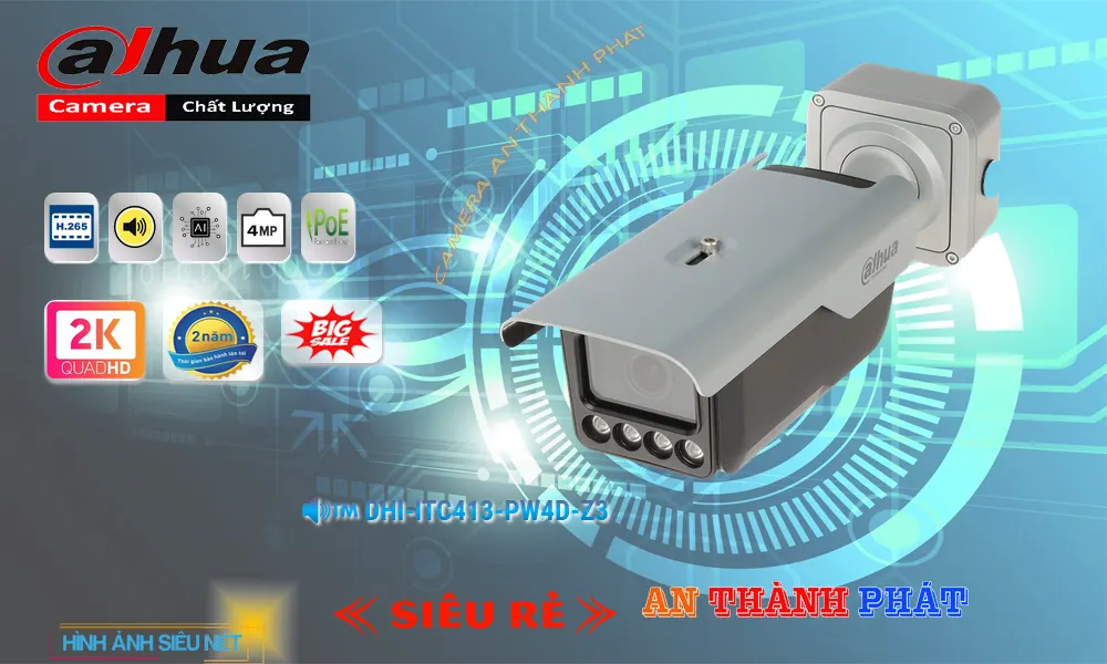 DHI-ITC413-PW4D-Z3 Camera Dahua Chức Năng Cao Cấp DHI-ITC413-PW4D-Z3 Camera Dahua Chức Năng Cao Cấp