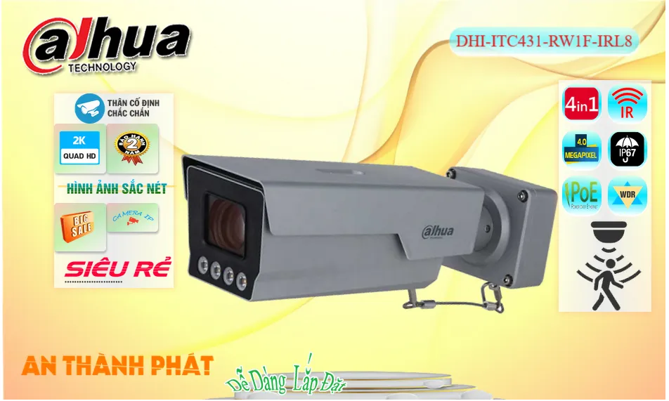 Camera An Ninh Dahua DHI-ITC431-RW1F-IRL8 Chi phí phù hợp Camera An Ninh Dahua DHI-ITC431-RW1F-IRL8 Chi phí phù hợp