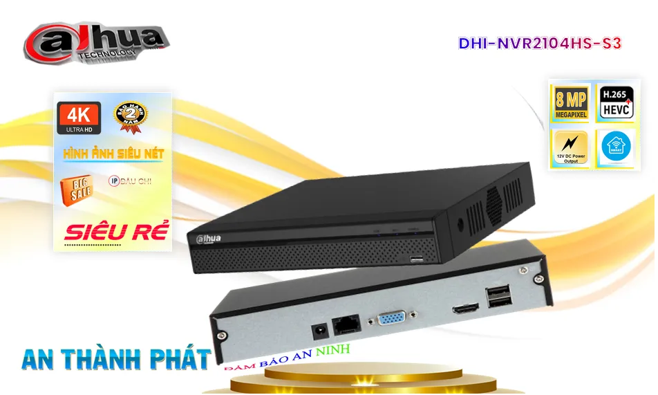 DHI-NVR2104HS-S3Thiết Bị Ghi Hình Chất Lượng Dahua DHI-NVR2104HS-S3Thiết Bị Ghi Hình Chất Lượng Dahua