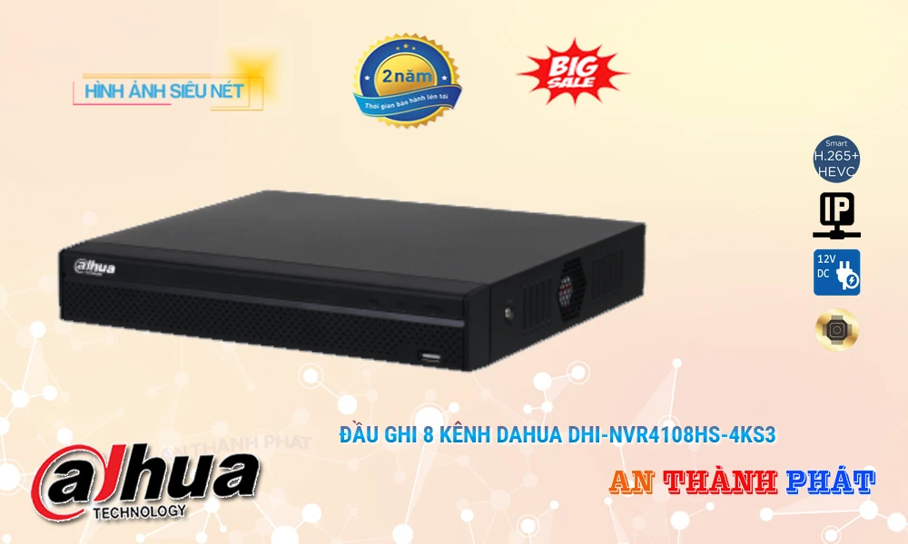 Đầu Ghi Camera DHI-NVR4108HS-4KS3 Dahua Chất Lượng Đầu Ghi Camera DHI-NVR4108HS-4KS3 Dahua Chất Lượng