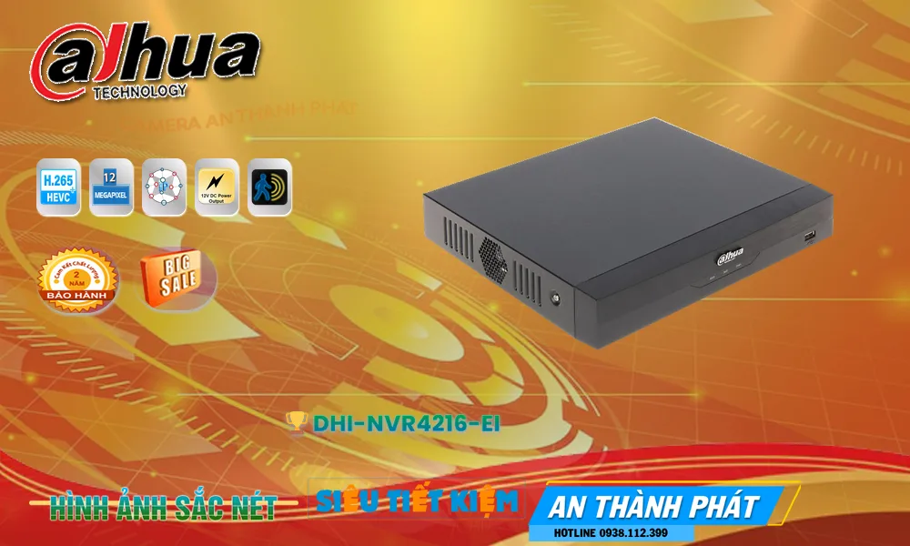 Đầu Thu DHI-NVR4216-EI Dahua Đầu Thu DHI-NVR4216-EI Dahua