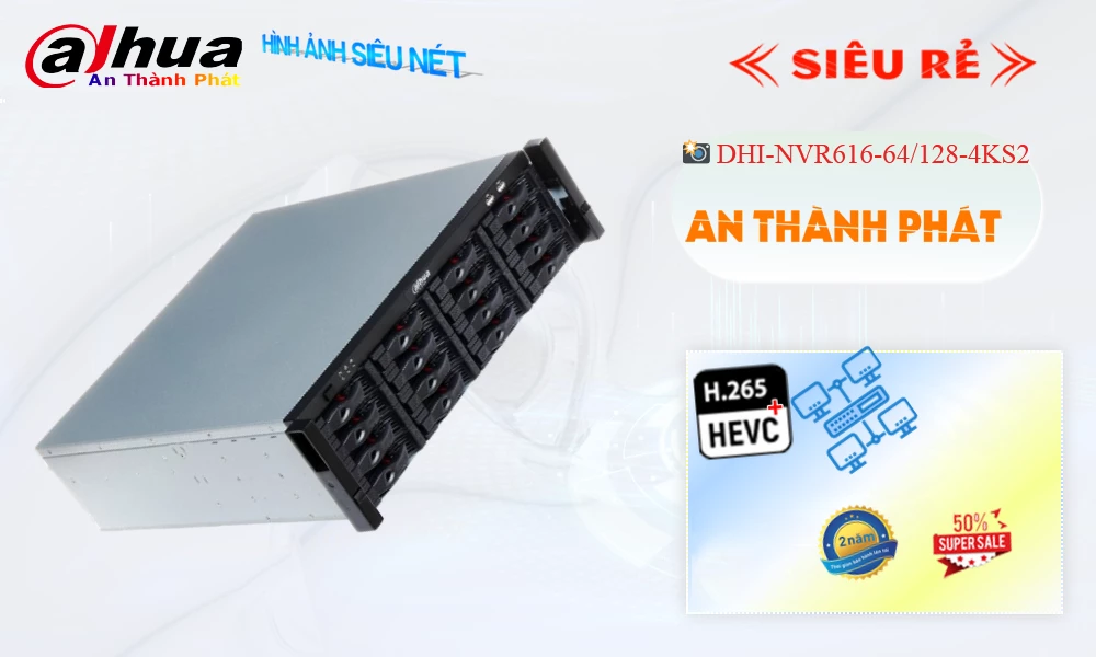 Đầu Thu DHI-NVR616-64-128-4KS2 Dahua