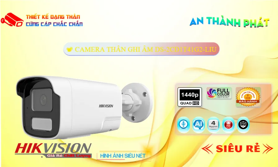 DS-2CD1T41G2-LIU sắc nét Hikvision DS-2CD1T41G2-LIU sắc nét Hikvision
