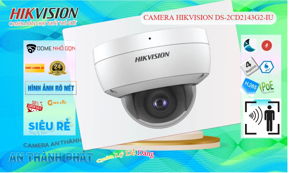 DS-2CD2143G2-IU Sắc Nét Hikvision ✪ DS-2CD2143G2-IU Sắc Nét Hikvision ✪