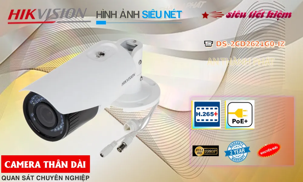 DS-2CD2621G0-IZ Sắc Nét Hikvision