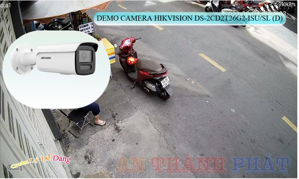 ✅ Camera Hikvision DS-2CD2T26G2-ISU/SL(D) Mẫu Đẹp