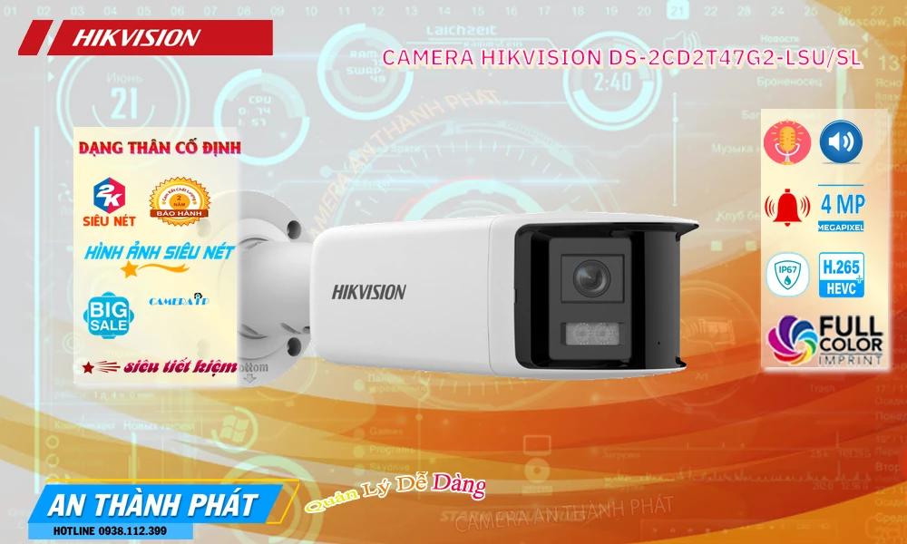 DS-2CD2T47G2-LSU/SL Camera Hikvision DS-2CD2T47G2-LSU/SL Camera Hikvision