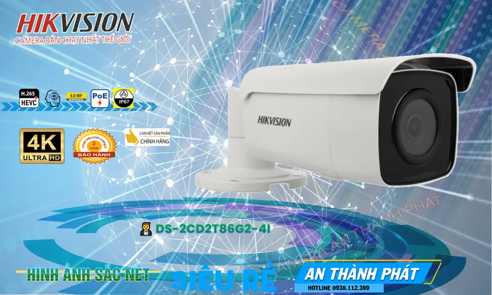DS-2CD2T86G2-4I Camera Giá Rẻ Hikvision DS-2CD2T86G2-4I Camera Giá Rẻ Hikvision